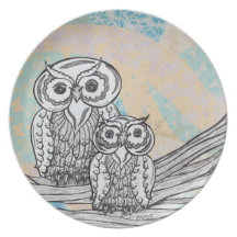Owls 30 Plate