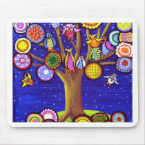 Owls and Blossoms Fun Folk Art