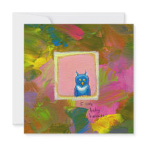 Owls are Carnivores - fun owl painting art