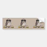 Owls are cool bumper stickers