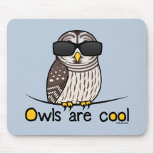 Owls are cool! mousepads