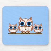 owls mouse pads
