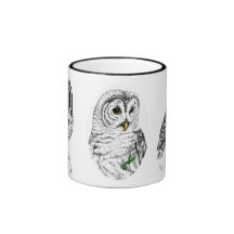 Owls Mug in ink