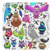 Owls Sticker