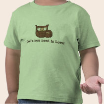 Owl's You Need is Love t-shirts