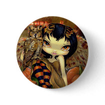 "Owlyn in Autumn" Button