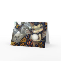"Owlyn in the Nest" Greeting Card