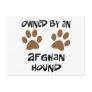 Owned By An Afghan Hound Postcard
