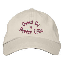 Owned By Border Collie Cu Embroidered Baseball Cap