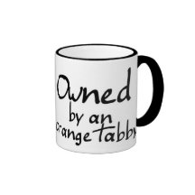 owned orange tabby coffee mugs