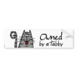 owned tabby bumper stickers