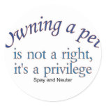 owning a pet sticker