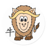 Ox Chinese Zodiac stickers