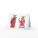 Ox King and Queen of Hearts Valentine Card