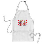 Ox King Queen Hearts Apron