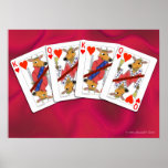 Ox Playing Cards Poster posters