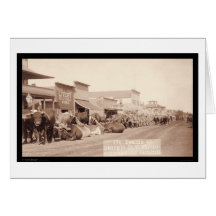 Ox Teams at Sturgis Dakota Territory SD 1887 Card