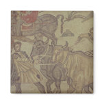 Oxen transporting water, Roman mosaic magnets