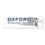 Oxford Equestrian Team Bumper Sticker bumper stickers