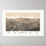 Oxford NY Panoramic Map 1888 posters