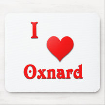 Oxnard -- Red Mouse Pad