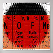 Oxygentees Dorm Life Periodic Table Print