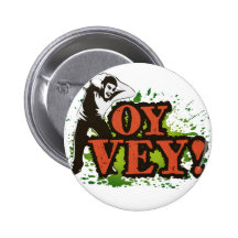 OY VEY - Cool Design with screaming man Buttons