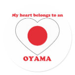 Oyama Round Sticker