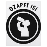ozapftis bavarian Oktoberfest symbol flyers