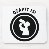 ozapftis bavarian Oktoberfest symbol Mousepad