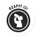 ozapftis bavarian Oktoberfest symbol stickers