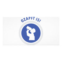 ozapftis Oktoberfest bavarian icon Personalized Photo Card