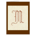 p180 OLD ENGLISH LETTER M cards