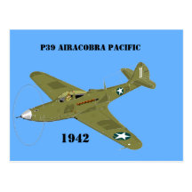P39 Airacobra Pacific, 1942 Postcards