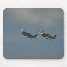 P510D Mustang, two mustangs flying in formation Mouse Mat