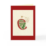 p78 CELTIC LETTER E Greeting Cards