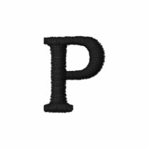 P Customised Initial Embroidered Polo Shirt