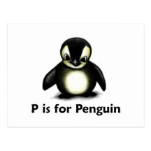 P is for Penguin Postcards