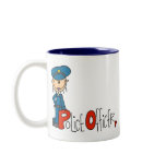 P is for Police Officer mugs