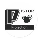 P Is For Projection stickers