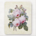 P.J. Redoute Bourbon Rose mousepads