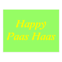 Paaskaart Vier Pasen in stijl Post Card
