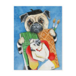 Pablo Pug-casso postcards
