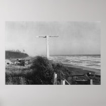 Pacific Beach, WA - Sign Miles to China Print
