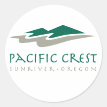 Pacific Crest Round Sticker