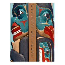 Pacific Northwest Totem Postcard