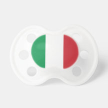Pacifier with flag of Italy