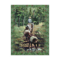 PACKING & FIR BOUGHS by SHARON SHARPE Post Card