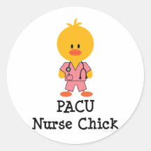 PACU Nurse Chick Stickers