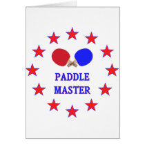 Paddle Master Ping Pong Greeting Cards